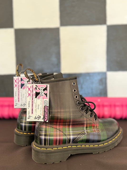 Plaid Dr. Martians Boot